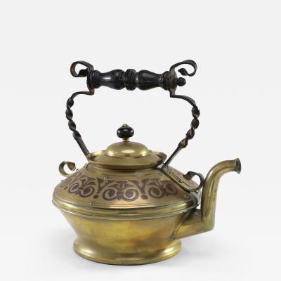 Christopher Dresser Dr C Dresser for Benham Froud a Rare Brass Copper Teapot