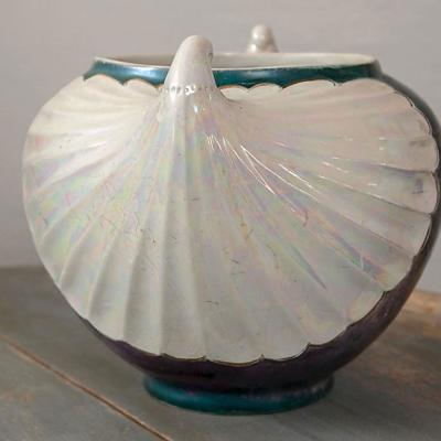 Christopher Dressner Large Art Nouveau Ceramic Glazed Pot Designed by Christopher Dressner
