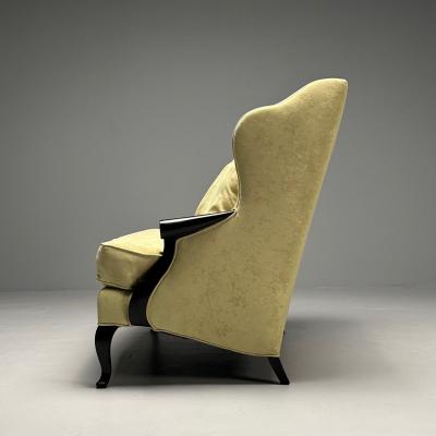 Christopher Guy Christopher Guy Contemporary Sofas Celadon Velvet Mahogany USA 2010s