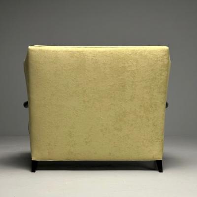 Christopher Guy Christopher Guy Contemporary Sofas Celadon Velvet Mahogany USA 2010s