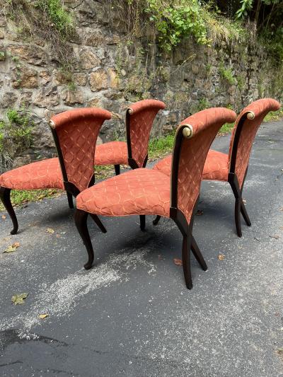 Christopher Guy FANCY SUITE OF FOUR MODERN DINING CHAIRS