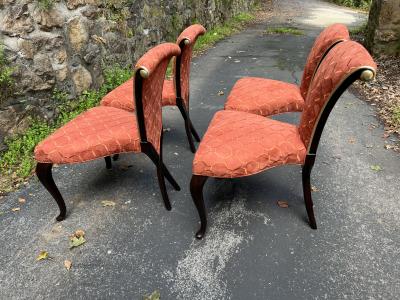 Christopher Guy FANCY SUITE OF FOUR MODERN DINING CHAIRS