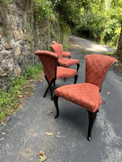 Christopher Guy FANCY SUITE OF FOUR MODERN DINING CHAIRS