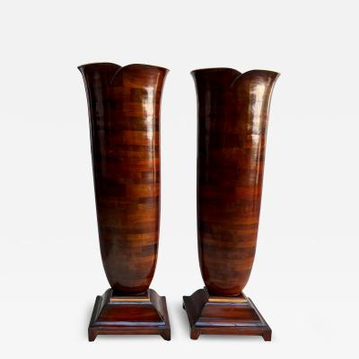 Christopher Guy Pair of monumental vases Christopher Guy Indonesia circa 2000