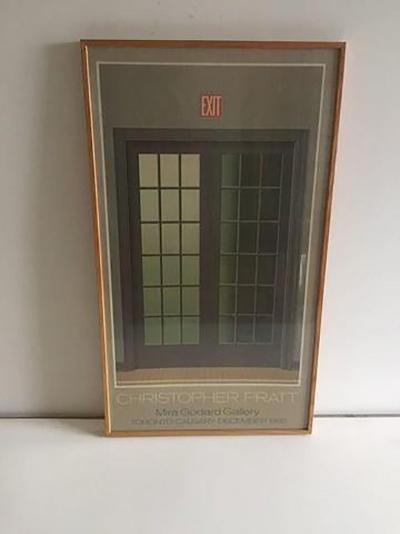 Christopher Pratt Modern Poster of French Doors by Canadian Artist Christopher Pratt