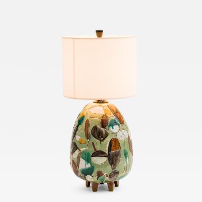 Christopher Russell Opaque Green Lamp USA