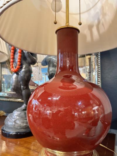 Christopher Spitzmiller Pair Christopher Spitzmiller Large Single Gourd Lamps