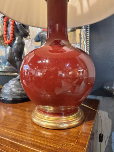 Christopher Spitzmiller Pair Christopher Spitzmiller Large Single Gourd Lamps