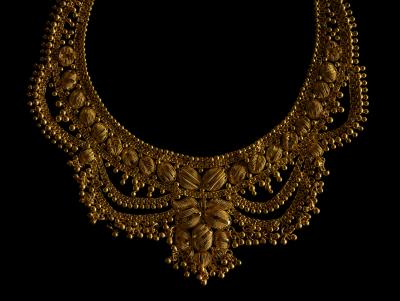 Christos J Palios 24k Filigree Necklace