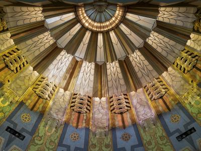 Christos J Palios Starburst Chandelier Fox Theater
