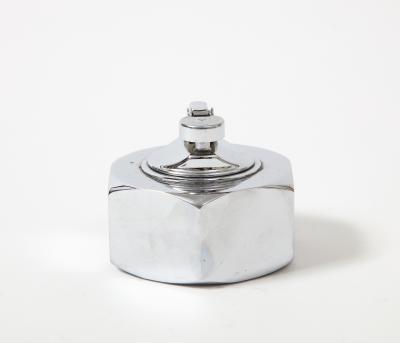 Chromed Steel Tabletop Lighter France c 1960