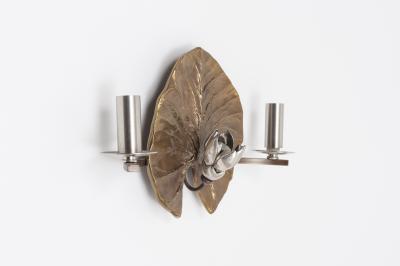 Chrystiane Charles Pair of sconces model nenuphar By Chrystiane Charles