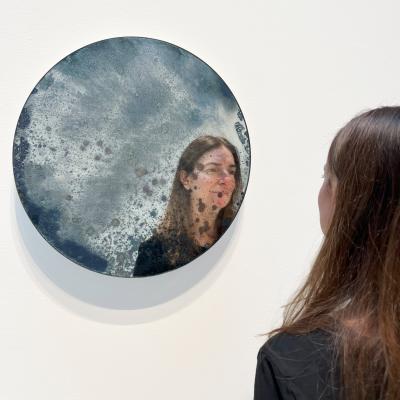 Cimone Kind Berman Copper Flashing Moon Mirror