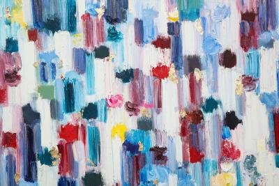 Cindy Shaoul Dripping Dots Regents Park London 2018 Oil and Gold Leaf by Cindy Shaoul