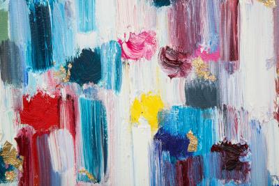Cindy Shaoul Dripping Dots Regents Park London 2018 Oil and Gold Leaf by Cindy Shaoul