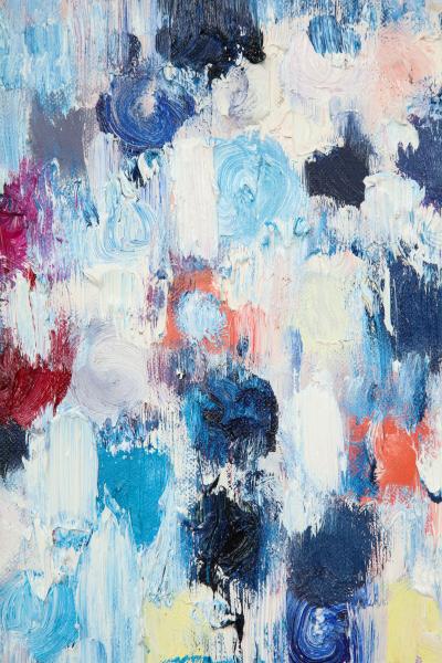 Cindy Shaoul Dripping Dots Rotterdam 2017 Oil on Canvas Framed Cindy Shaoul