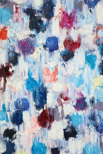 Cindy Shaoul Dripping Dots Rotterdam 2017 Oil on Canvas Framed Cindy Shaoul