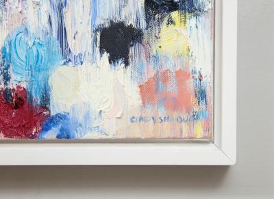 Cindy Shaoul Dripping Dots Rotterdam 2017 Oil on Canvas Framed Cindy Shaoul