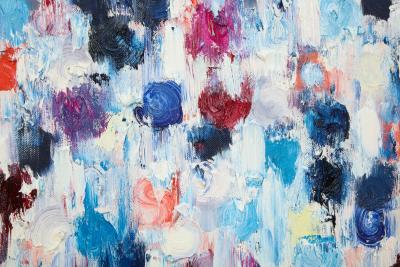 Cindy Shaoul Dripping Dots Rotterdam 2017 Oil on Canvas Framed Cindy Shaoul