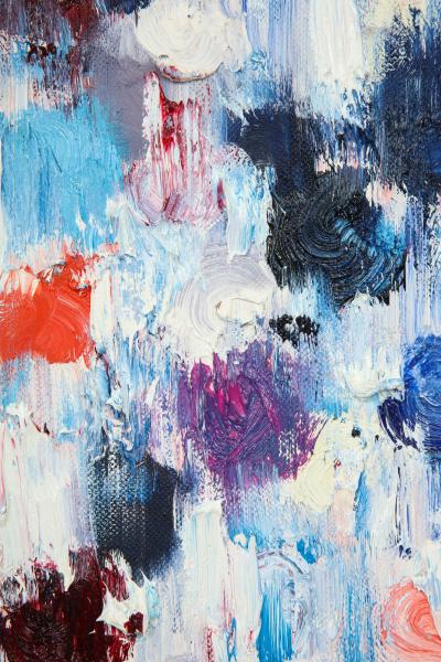 Cindy Shaoul Dripping Dots Rotterdam 2017 Oil on Canvas Framed Cindy Shaoul