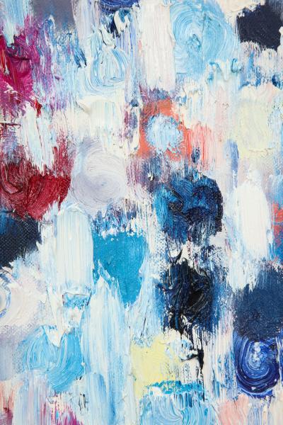 Cindy Shaoul Dripping Dots Rotterdam 2017 Oil on Canvas Framed Cindy Shaoul