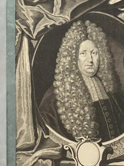 Circa 1700 Engraving of Minister England