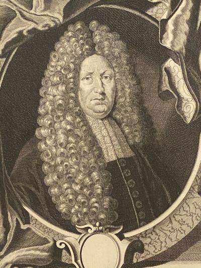 Circa 1700 Engraving of Minister England