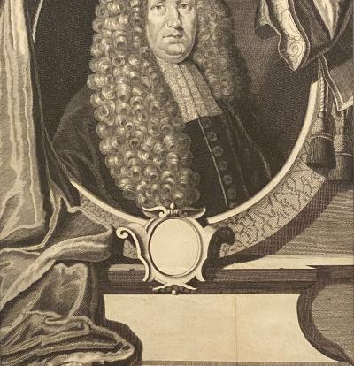 Circa 1700 Engraving of Minister England