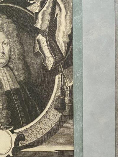 Circa 1700 Engraving of Minister England