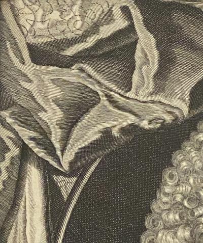 Circa 1700 Engraving of Minister England