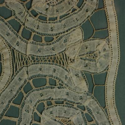 Circa 1700 Lace Embroidered Picture