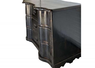 Circa 1730 Ebonized Louis XIV Arbalette Commode from Switzerland