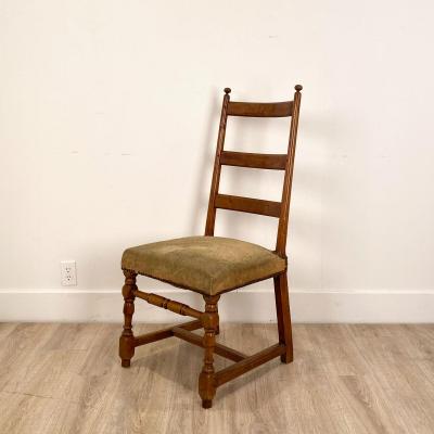 Circa 1750 Ladder Back Side Chair Continental
