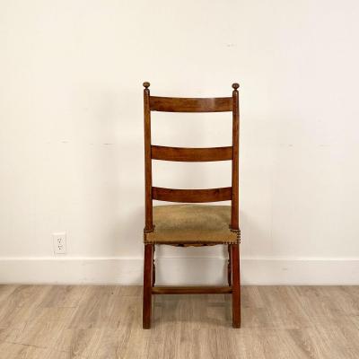 Circa 1750 Ladder Back Side Chair Continental
