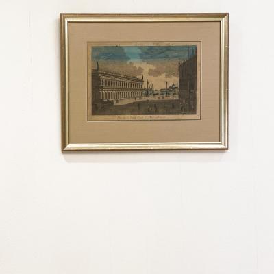 Circa 1770 Vue Optique of Venice France