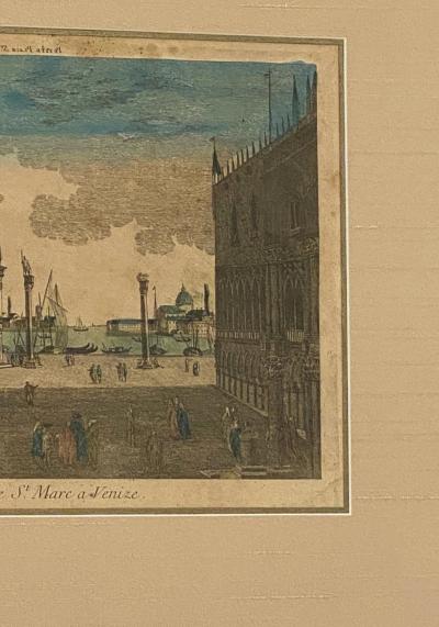 Circa 1770 Vue Optique of Venice France