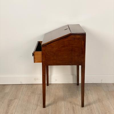 Circa 1780 Elm Georgian One Drawer Desk England