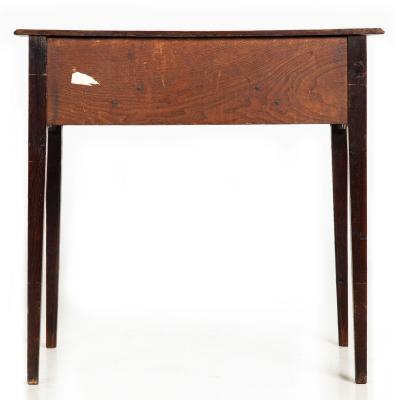 Circa 1780 English George III Patinated Oak Antique Writing Table