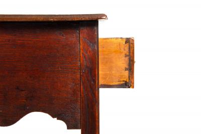 Circa 1780 English George III Patinated Oak Antique Writing Table