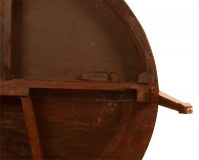 Circa 1780 Georgian English Mahogany Demi Lune Table