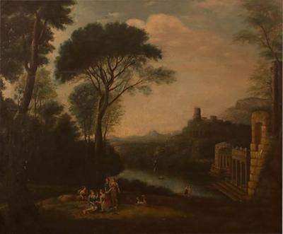 Circa 1780 Italian Landscape Painting