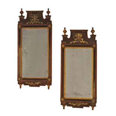 Circa 1790 Danish Mirrors Ex Anthony Hail A Pair