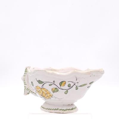 Circa 1790 Faience French Sauce Boat