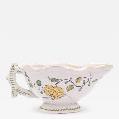 Circa 1790 Faience French Sauce Boat