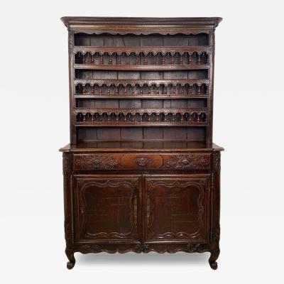 Circa 1790 French Carved Kitchen Cabinet Vaisselier