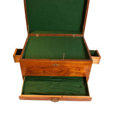 Circa 1790 Georgian Chestnut Silver Canteen Box