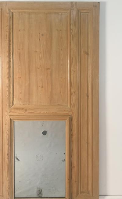 Circa 1790 Pine Northern European Trumeau Mirror