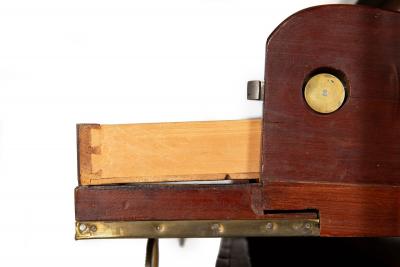 Circa 1790 Swedish Gustavian Marble Top Mahogany Desk Commode Chest