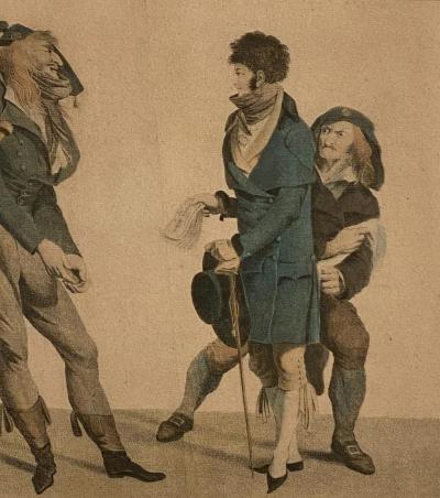 Circa 1797 Les Croyables engraving France