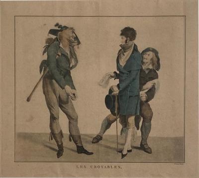 Circa 1797 Les Croyables engraving France